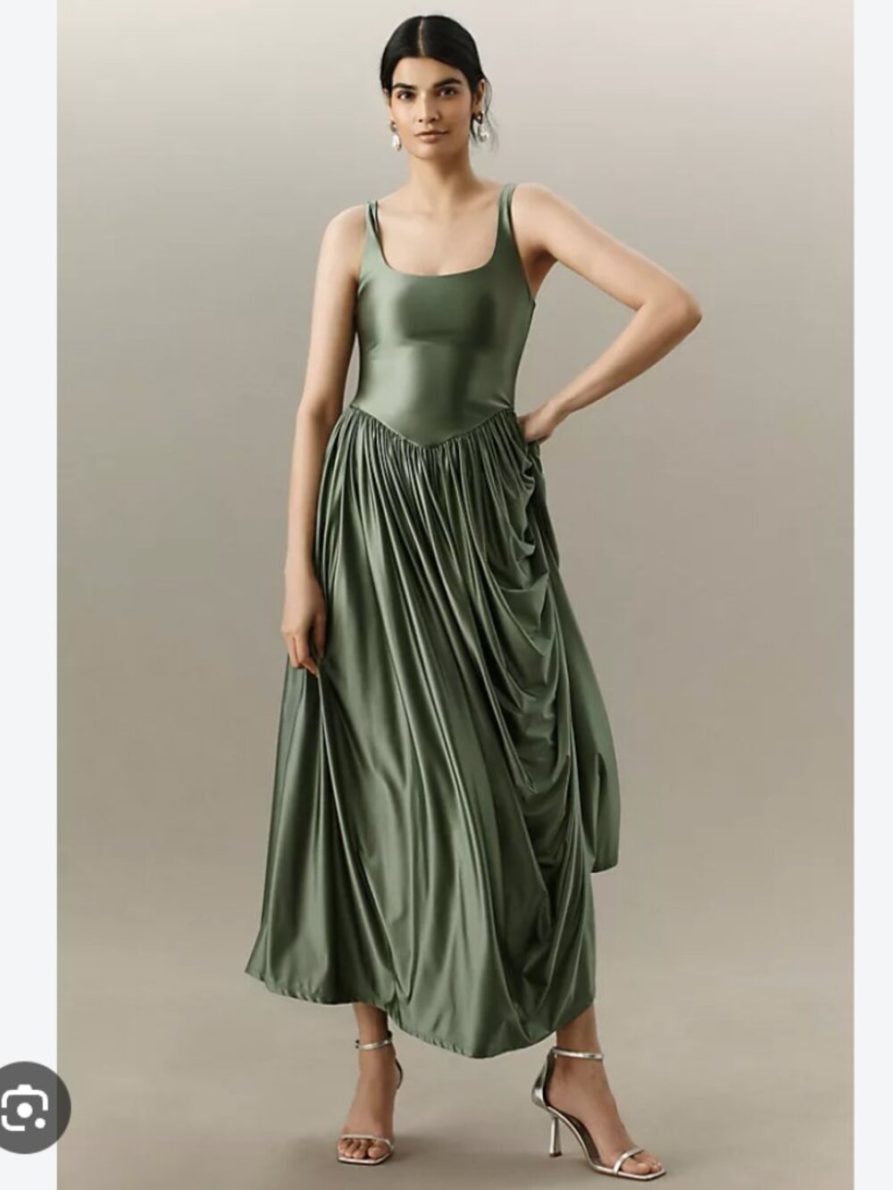 Delfi Collective Oriana dress, small, green, NWT